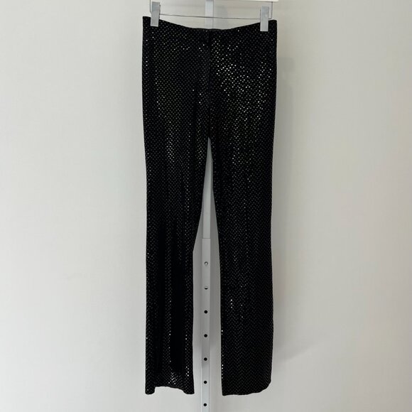 RALPH RALPH LAUREN BLACK EMBELLISHED PANTS SIZE SMALL - Picture 5 of 17